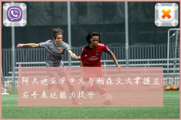 阿夫迪亚学中文与瀚森交流掌握左右手表达能力提升